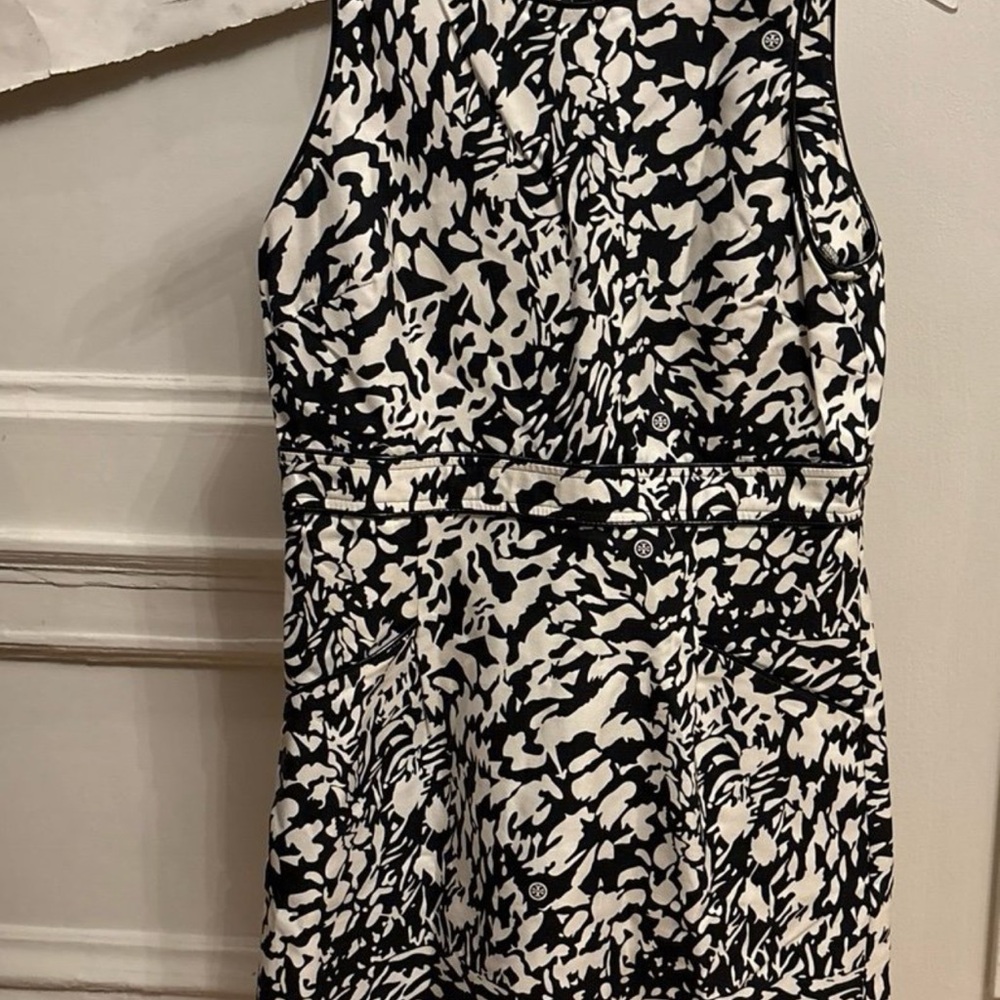 Tory Burch Monochrome Abstract Dress